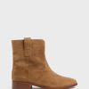 Gerard Darel Boots En Cuir Velours - Elie | Chaussures