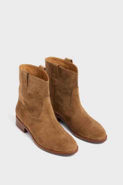 Gerard Darel Boots En Cuir Velours - Elie | Chaussures