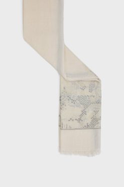 Gerard Darel Foulard Jacquard Et Lurex Naturel - Paloma | Etoles & Foulards