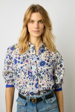 Gerard Darel Chemise En Soie Melangee Naturel - Anouk | Chemises & Blouses