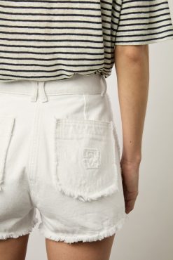 Gerard Darel Short Ecru En Denim Frange Ecru - Farel | Shorts & Bermudas