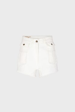 Gerard Darel Short Ecru En Denim Frange Ecru - Farel | Shorts & Bermudas