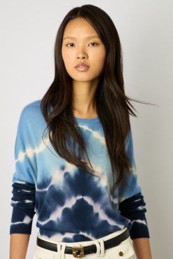 Gerard Darel Pull Cachemire Tie And Dye Bleu Ocean - Lua | Maille