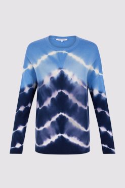 Gerard Darel Pull Cachemire Tie And Dye Bleu Ocean - Lua | Maille