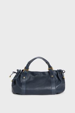 Gerard Darel Sac A Main En Cuir Marine - 24H | L'Iconique 24H