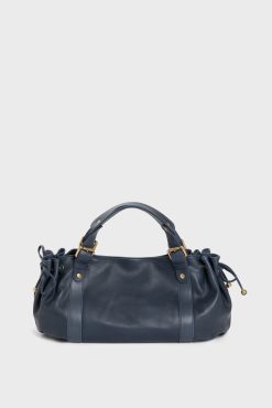 Gerard Darel Sac A Main En Cuir Marine - 24H | L'Iconique 24H