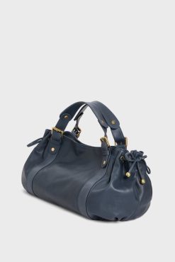 Gerard Darel Sac A Main En Cuir Marine - 24H | L'Iconique 24H