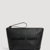 Gerard Darel Pochette En Cuir Graine Noir/Or - Pola | Petite Maroquinerie