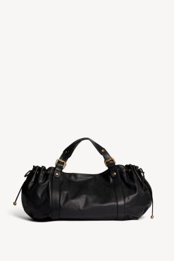 Gerard Darel Sac A Main En Cuir De Veau Noir - 36H | L'Iconique 24H