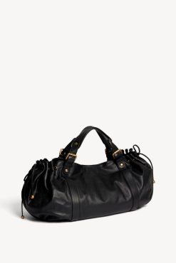 Gerard Darel Sac A Main En Cuir De Veau Noir - 36H | L'Iconique 24H