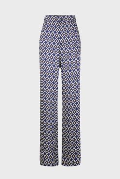 Gerard Darel Pantalon Satine Imprime Encre - Cinzia | Costumes & Ensembles