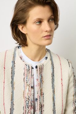 Gerard Darel Veste En Tweed Multicolore Naturel - Bonnie | Vestes