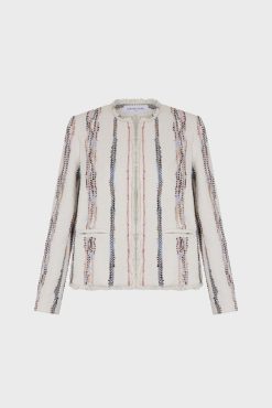 Gerard Darel Veste En Tweed Multicolore Naturel - Bonnie | Vestes