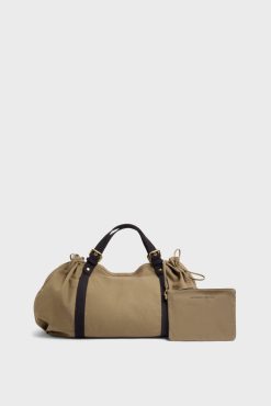 Gerard Darel Sac De Voyage En Toile Kaki - 72H | L'Iconique 24H