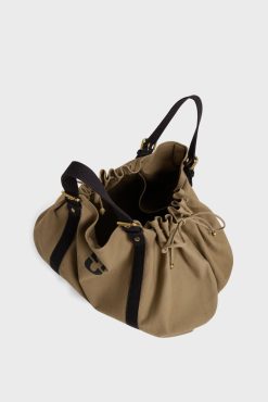 Gerard Darel Sac De Voyage En Toile Kaki - 72H | L'Iconique 24H