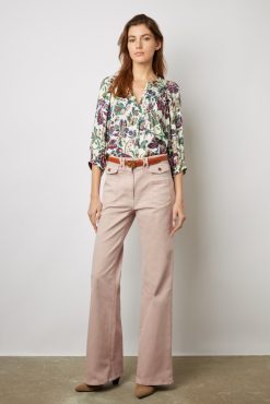 Gerard Darel Blouse Imprimee Jacquard Ecru - Abell | Chemises & Blouses