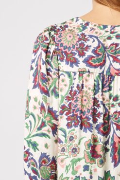 Gerard Darel Blouse Imprimee Jacquard Ecru - Abell | Chemises & Blouses