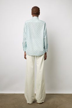 Gerard Darel Chemise A Monogramme Bleu Ciel - Clyde | Chemises & Blouses