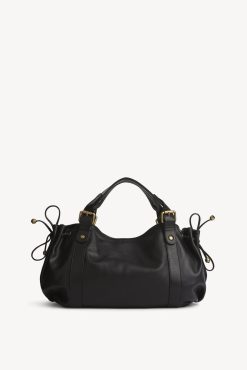 Gerard Darel Sac En Cuir De Veau Noir - Le 24H | L'Iconique 24H