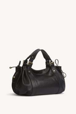 Gerard Darel Sac En Cuir De Veau Noir - Le 24H | L'Iconique 24H