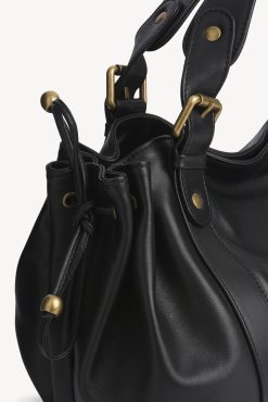 Gerard Darel Sac En Cuir De Veau Noir - Le 24H | L'Iconique 24H