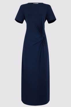 Gerard Darel Robe Midi En Jersey Marine - Emmeline | Robes