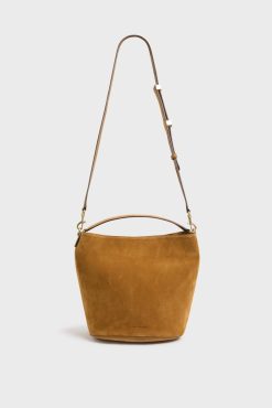 Gerard Darel Sac Seau En Cuir Velours Ble - Le Sandrine | Sacs A Bandouliere