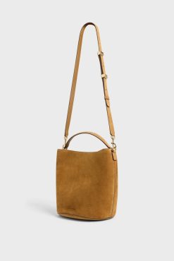 Gerard Darel Sac Seau En Cuir Velours Ble - Le Sandrine | Sacs A Bandouliere