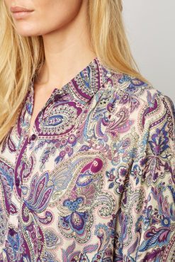 Gerard Darel Chemise Imprime Cachemire Naturel - Aaliyah | Chemises & Blouses