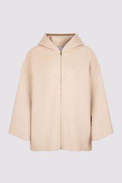 Gerard Darel Cape En Laine Double Face Sable - Nesrynn | Manteaux & Trenchs