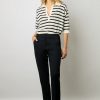 Gerard Darel Pantalon Droit 7/8 Uni Marine - Causette | Pantalons & Jeans