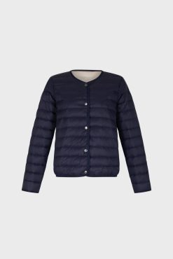 Gerard Darel Doudoune Fine Reversible Marine - Noelya | Manteaux & Trenchs