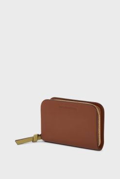 Gerard Darel Portefeuille En Cuir Beige - Miniwallet | Petite Maroquinerie