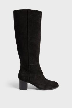 Gerard Darel Bottes En Cuir Velours - Lizzie | Chaussures