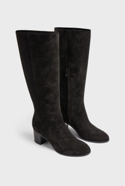 Gerard Darel Bottes En Cuir Velours - Lizzie | Chaussures