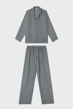 Gerard Darel Pyjama En Soie - Gris Clair | Pyjamas & Kimonos