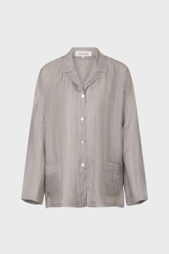 Gerard Darel Pyjama En Soie - Gris Clair | Pyjamas & Kimonos