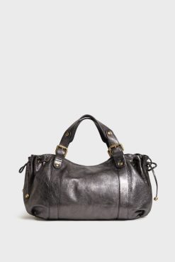 Gerard Darel Sac A Main En Cuir Metallique - 24H | L'Iconique 24H