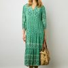 Gerard Darel Robe Longue Et Droite Emeraude - Emi | Robes