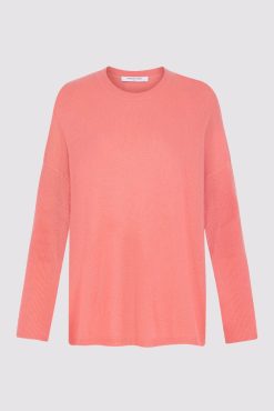 Gerard Darel Pull Cachemire A Col Rond Corail - Laurrea | Maille