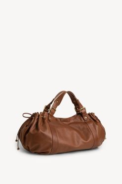 Gerard Darel Sac A Main En Cuir De Veau Camel - 24H | L'Iconique 24H