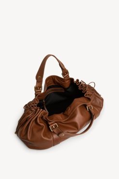 Gerard Darel Sac A Main En Cuir De Veau Camel - 24H | L'Iconique 24H