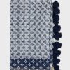 Gerard Darel Foulard En Soie A Pompons Indigo - Pauline | Etoles & Foulards