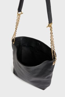 Gerard Darel Sac Hobo En Cuir Femme Noir Le Charlotte | Sacs A Bandouliere