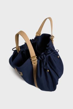 Gerard Darel Sac De Voyage En Toile Marine - 72H | L'Iconique 24H