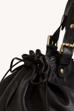 Gerard Darel Sac A Main En Cuir De Veau Noir - 72H | L'Iconique 24H