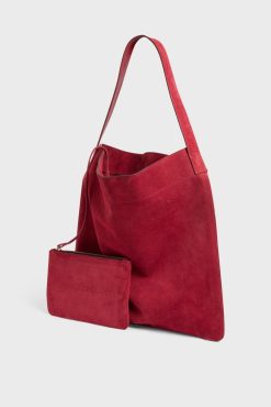 Gerard Darel Sac Hobo En Cuir Velours Grenade - Lady | Le Lady