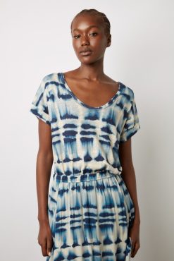 Gerard Darel Jupe Midi Tie And Dye Encre - Danica | Jupes