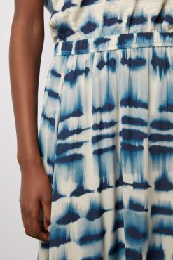 Gerard Darel Jupe Midi Tie And Dye Encre - Danica | Jupes