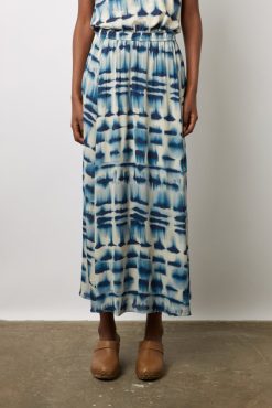 Gerard Darel Jupe Midi Tie And Dye Encre - Danica | Jupes